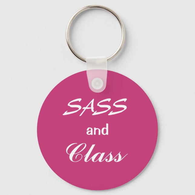 Sass and class keychain (Front)