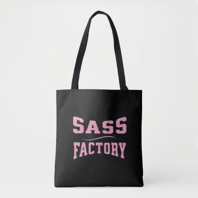 Sass Factory - Funny Tote Bag (Front)