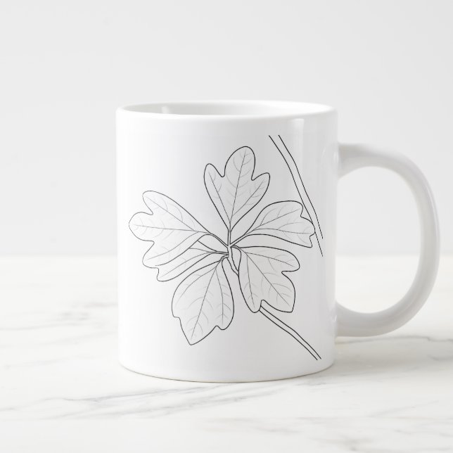 Sassafras albidum  large coffee mug (Right)