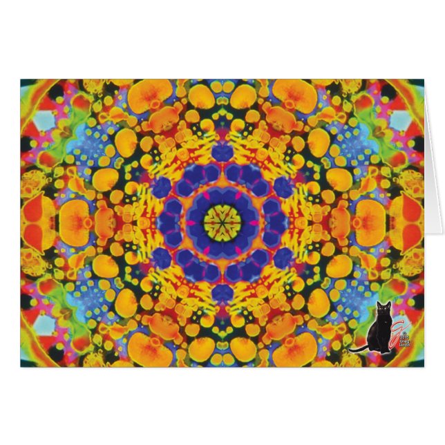 Sassafras Kaleidoscope Greeting Card (Front Horizontal)