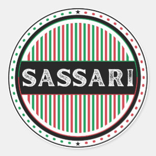 Sassari City Pride Emblem – Italian Identity Classic Round Sticker
