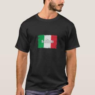Sassari - Italy - City With Italian Flag T-Shirt