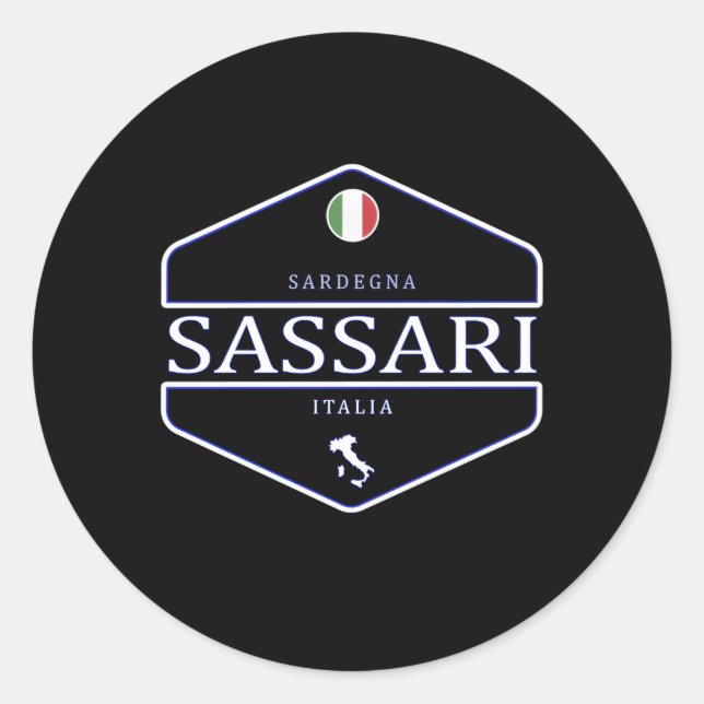 Sassari Sardegna Italia Sassari Sardinia Italy Classic Round Sticker (Front)