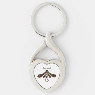 Sassenach - Amber Dragonfly Key Ring
