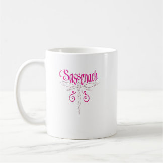 Sassenach Dragonfly Celtic Pink Scottish Gift Coffee Mug