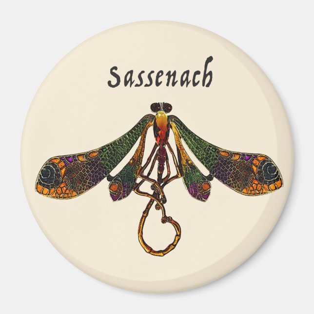 Sassenach Dragonfly Magnet (Front)