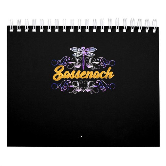 Sassenach Outlander Blue Dragonfly Calendar (Cover)