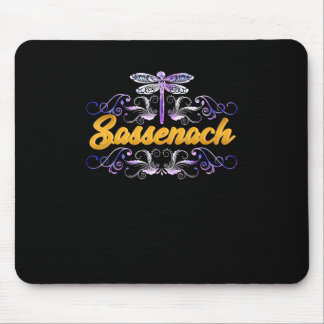 Sassenach Outlander Blue Dragonfly Mouse Mat