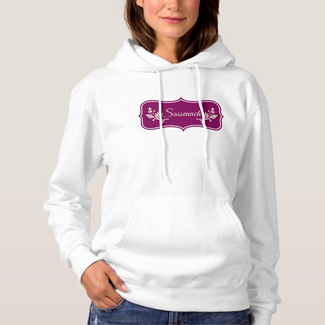 Sassenach Purple Logo Hoodie (Front)