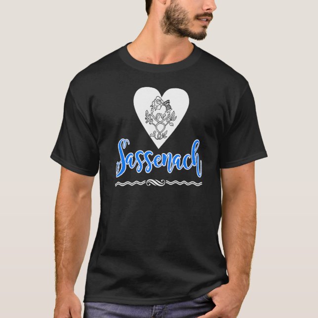 Sassenach Thistle Heart T-Shirt (Front)
