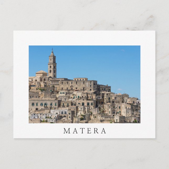 Sassi di Matera city in Italy Postcard (Front)