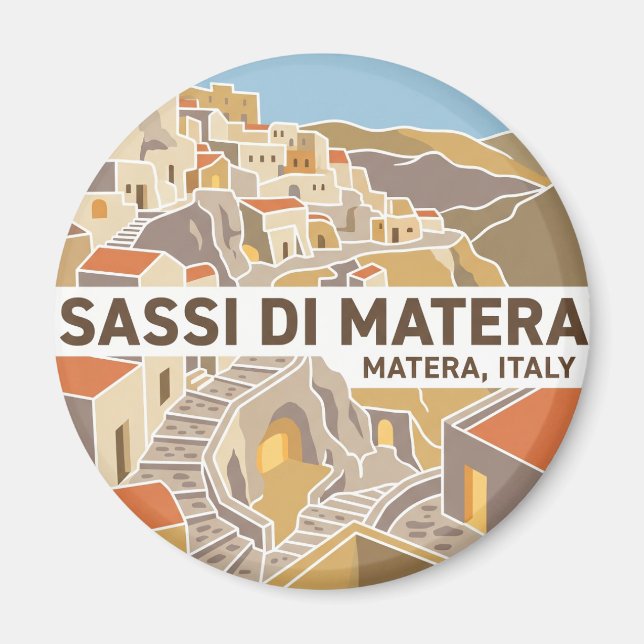 Sassi di Matera Italy Magnet (Front)