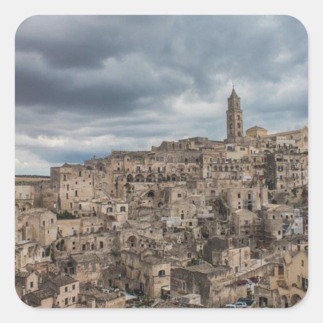 Sassi di Matera, Italy Square Sticker (Front)