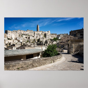 Sassi di Matera old city Poster
