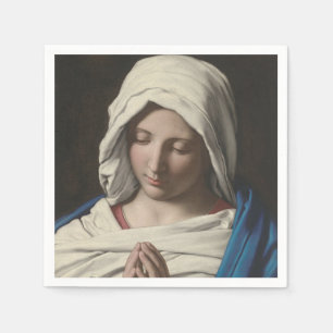 Sassoferrato - Madonna in prayer Napkin