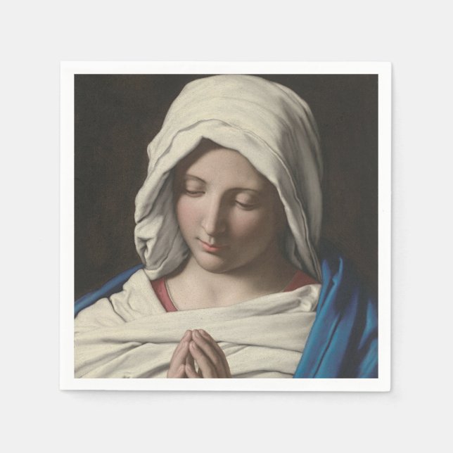 Sassoferrato - Madonna in prayer Napkin (Front)