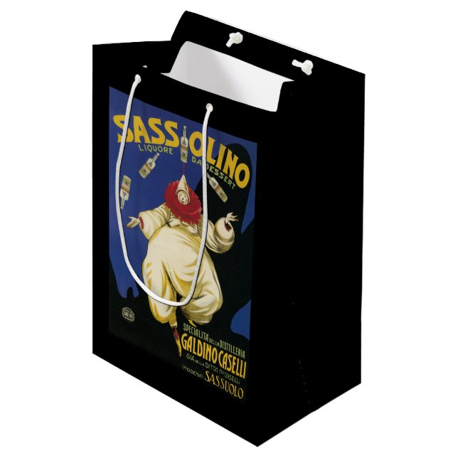 Sassolino Liquore da Dessert Promotional Medium Gift Bag (Front Angled)
