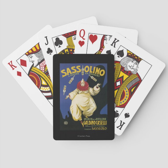 Sassolino Liquore da Dessert Promotional Playing Cards (Back)