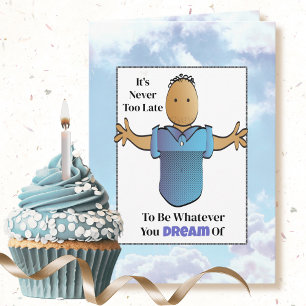 Sassy 60th Birthday African American Male Cartoon  Card