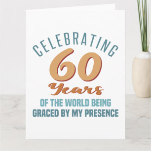 Sassy 60th Birthday Attitude Card