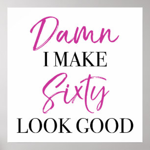 Sassy 60th Birthday Poster