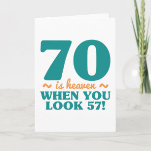 Sassy 70th Birthday Card