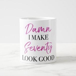 Sassy 70th Birthday Large Coffee Mug