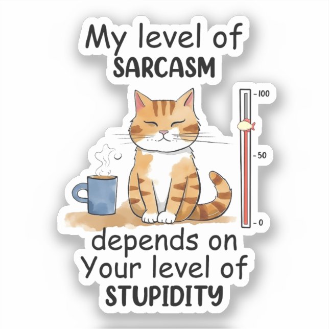 Sassy and Cute Orange Cat (Front)