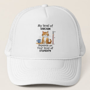Sassy and Cute Orange Cat Trucker Hat