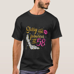 Sassy And Fabulous At 58 58Th Shoes T-Shirt