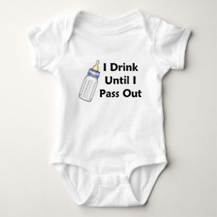 Sassy Baby Boy Bottle I Drink Until I Pass Out Bodysuit