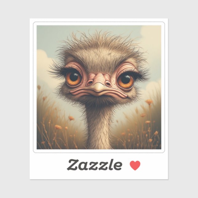 "Sassy Baby Emu Sticker" Vinyl (Sheet)