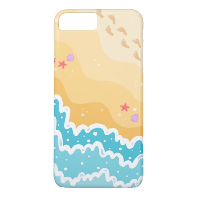 Sassy Beach Design iPhone Case (Back)