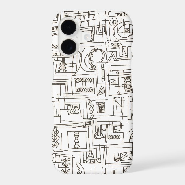 Sassy-Black And White Abstract Ink Doodle Art (Back)