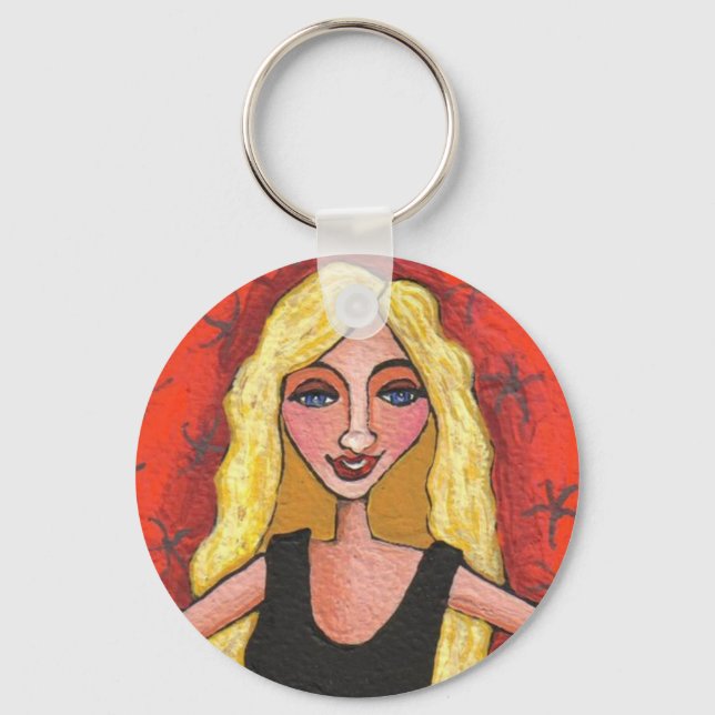 Sassy Blonde - keychain (Front)