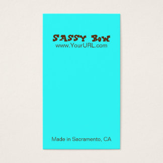 Sassy Bow Blue & Teal Bow Cards