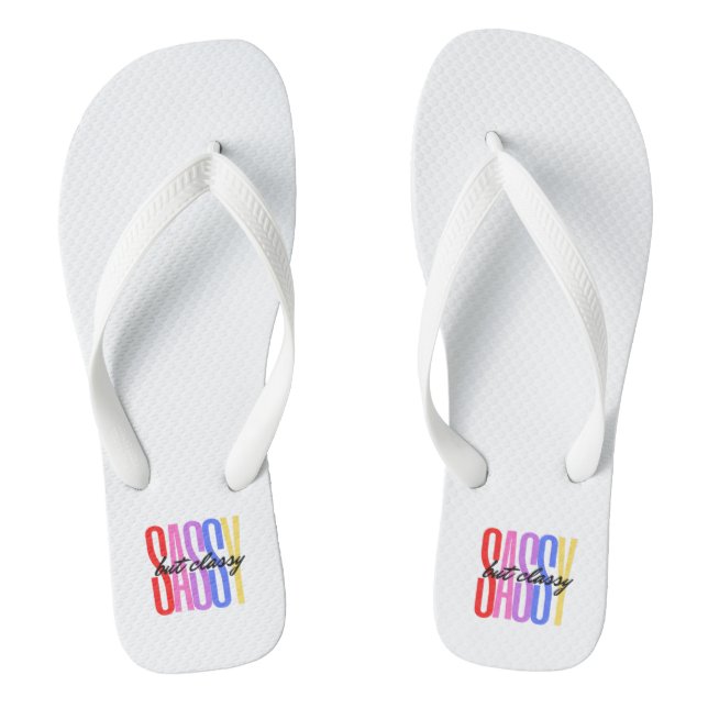 Sassy But Classy Pair of Flip Flops (Footbed)