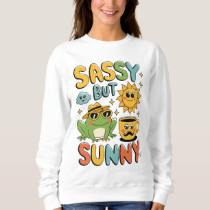 Sassy But Sunny – Funny Frog Summer Sweatshirt