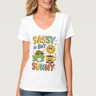 Sassy But Sunny – Funny Frog Summer T-Shirt