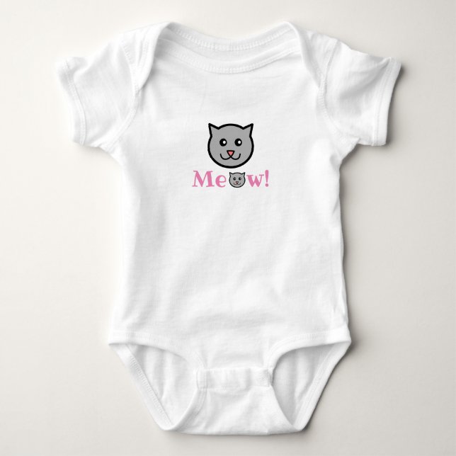 Sassy Cat Baby Bodysuit (Front)