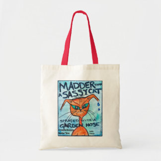 Sassy Cat canvas tote bag
