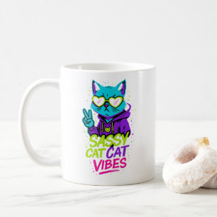 Sassy Cat Mug – Cat Vibes Only