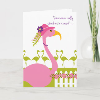 Sassy Classy Flamingo for Mum on Mother's Day Card