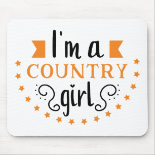 Sassy Cowgirl Princess Country Horse Line Dancing Mouse Mat