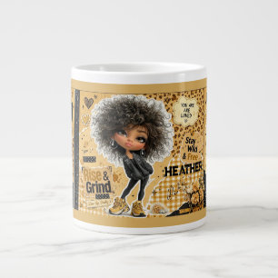 Sassy Custom Name Mustard Doll Coffee Mug