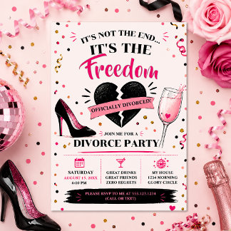 Sassy Divorce Party Celebration Party | Invitation