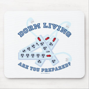 Sassy Dorm Living Motto College Fun Mouse Mat
