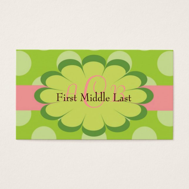 Sassy Dots Personalised Gift Enclosure Card (Front)