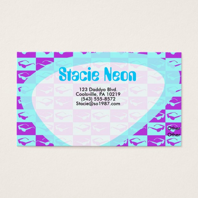 Sassy Eighties Checks Fun Art Design Vibes (Front)