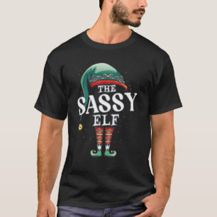 Sassy Elf Christmas Group Xmas Pajama Party T-Shirt
